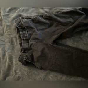 South pole junior’s small black trouser work pants elastic waist cuffed joggers